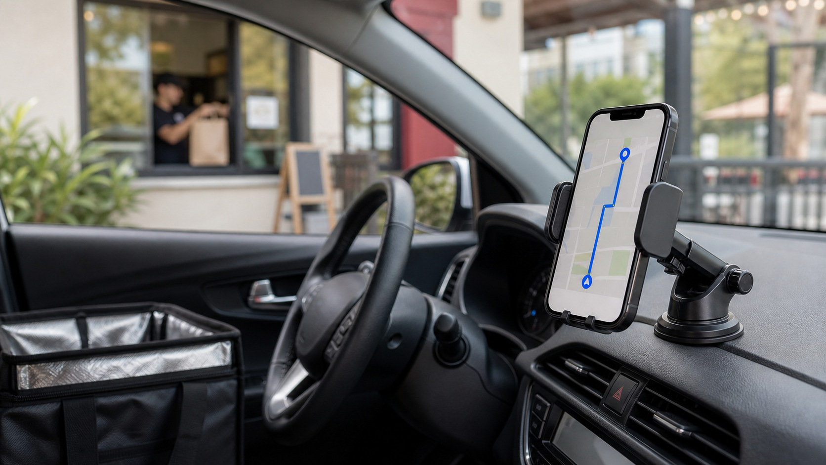 Best Phone Mount for Delivery Drivers b-roll image
