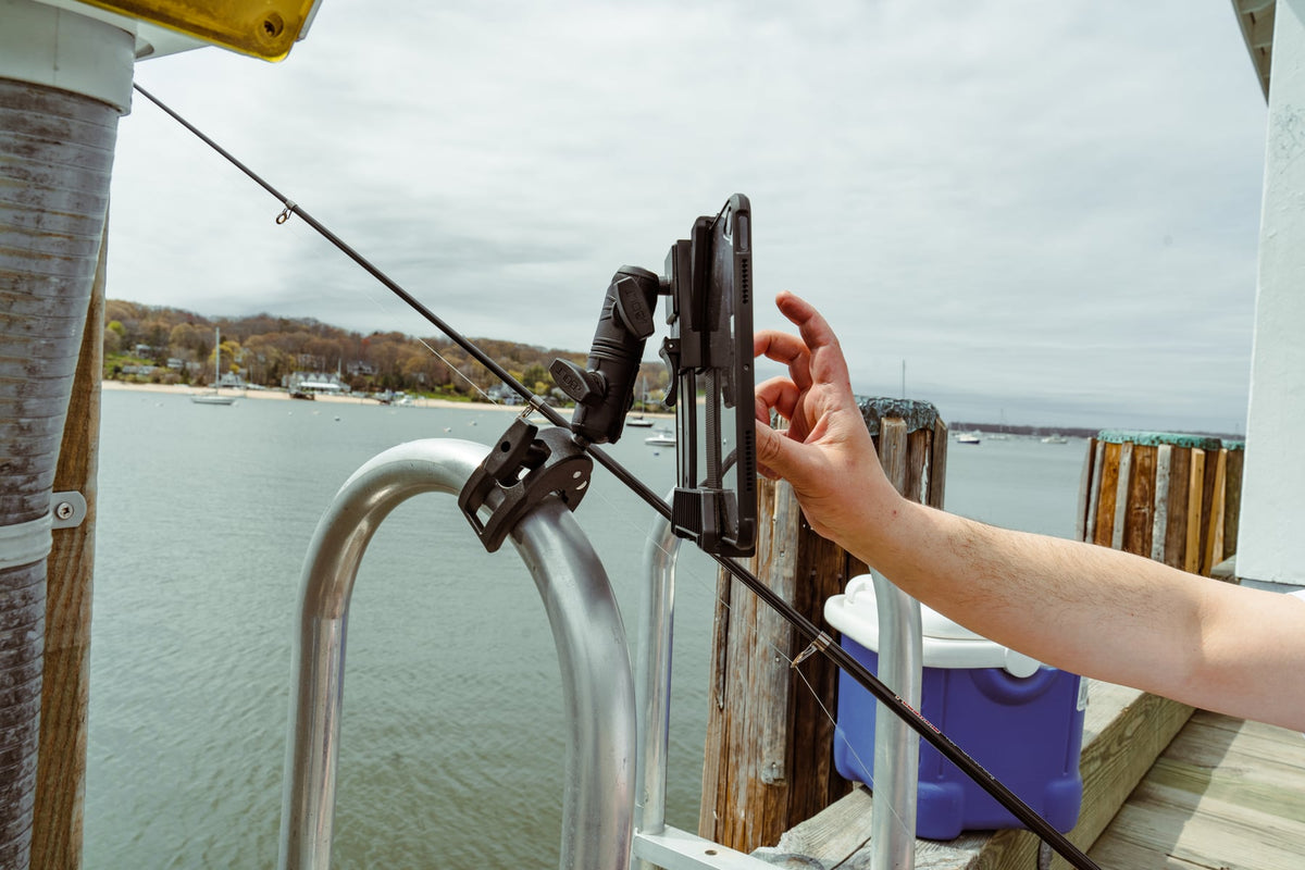 iBOLT mounting setup used in an outdoor boating environment
