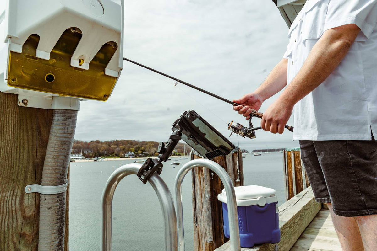 iBOLT mounting setup used in an outdoor boating environment