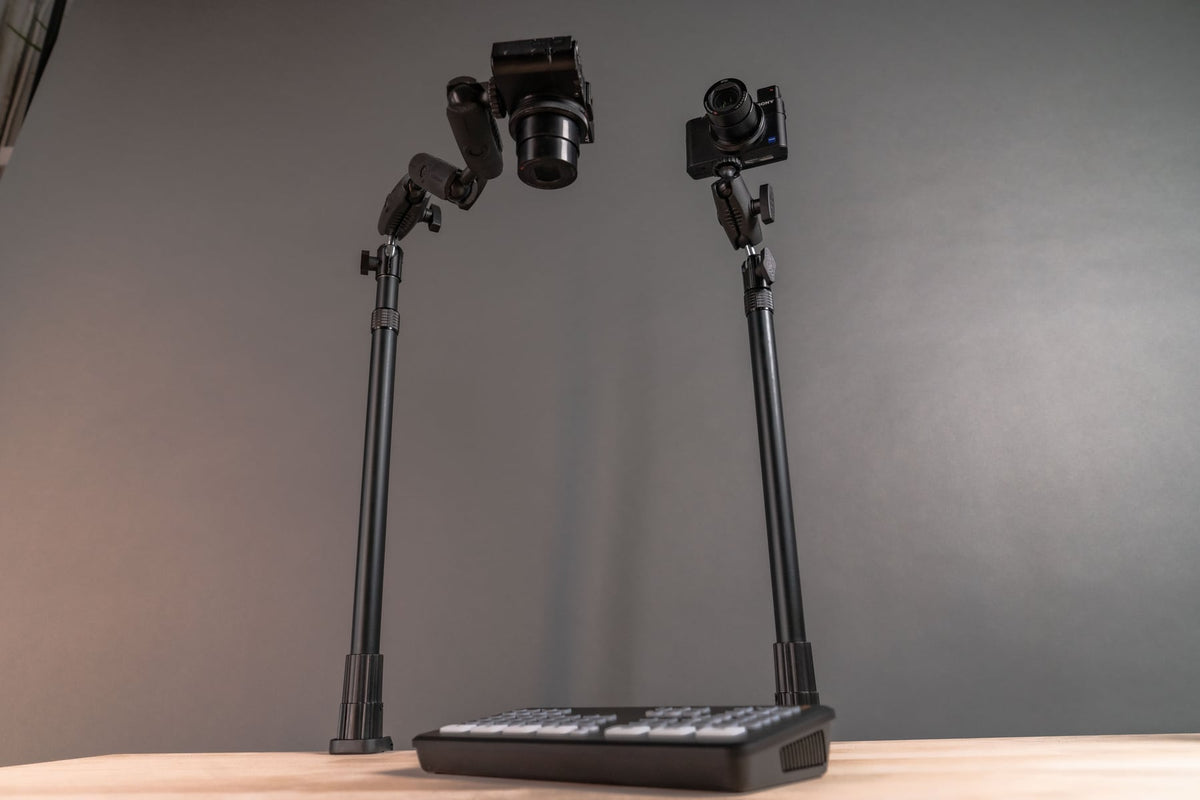 iBOLT mounting setup in a content creation workspace