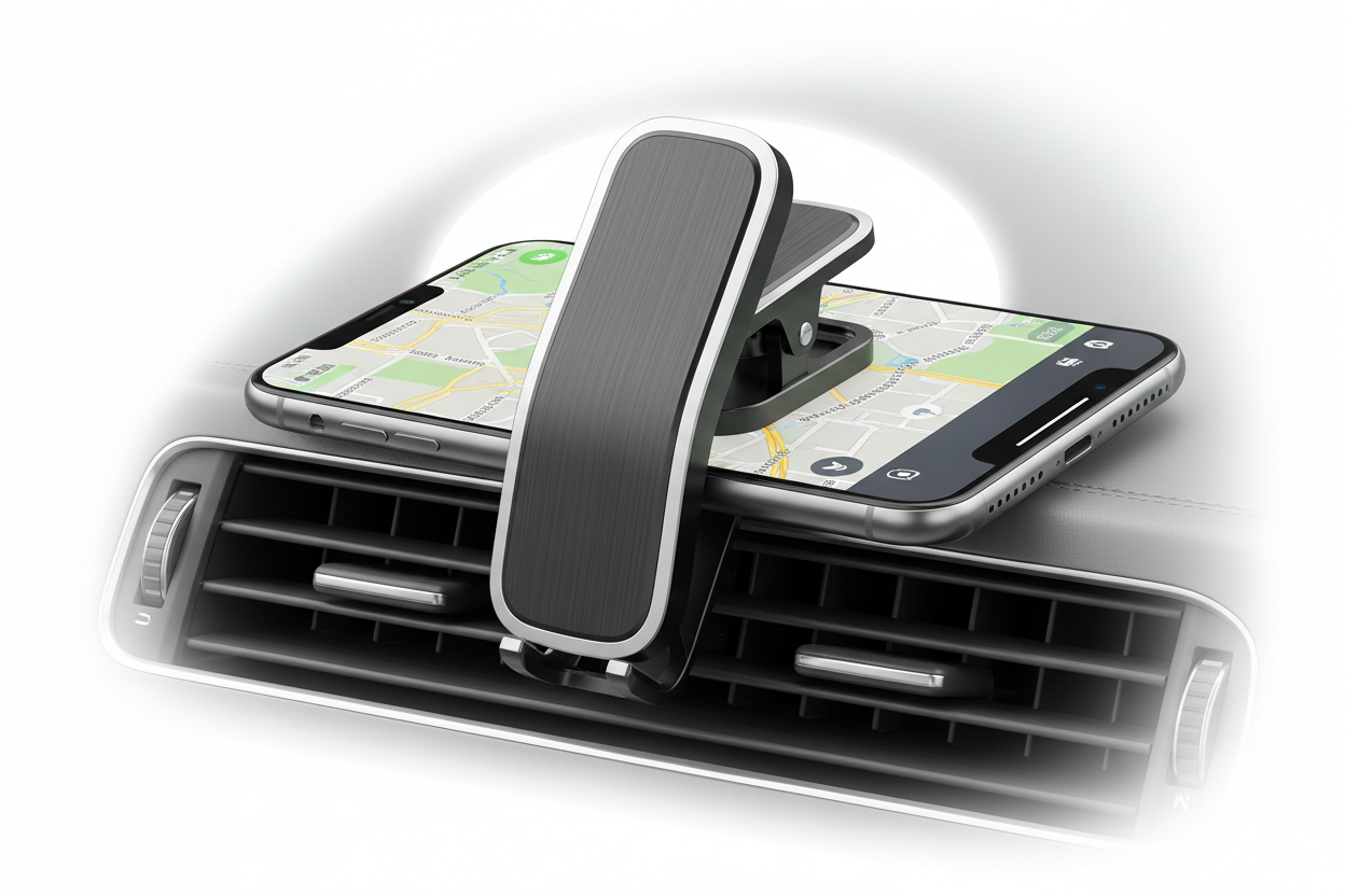 Clip on phone mount