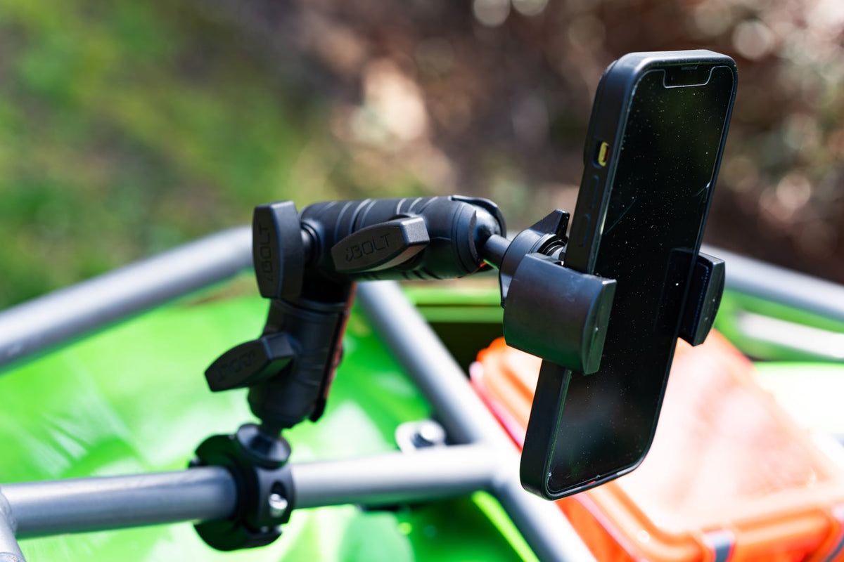 iBOLT mounting setup used in an outdoor boating environment