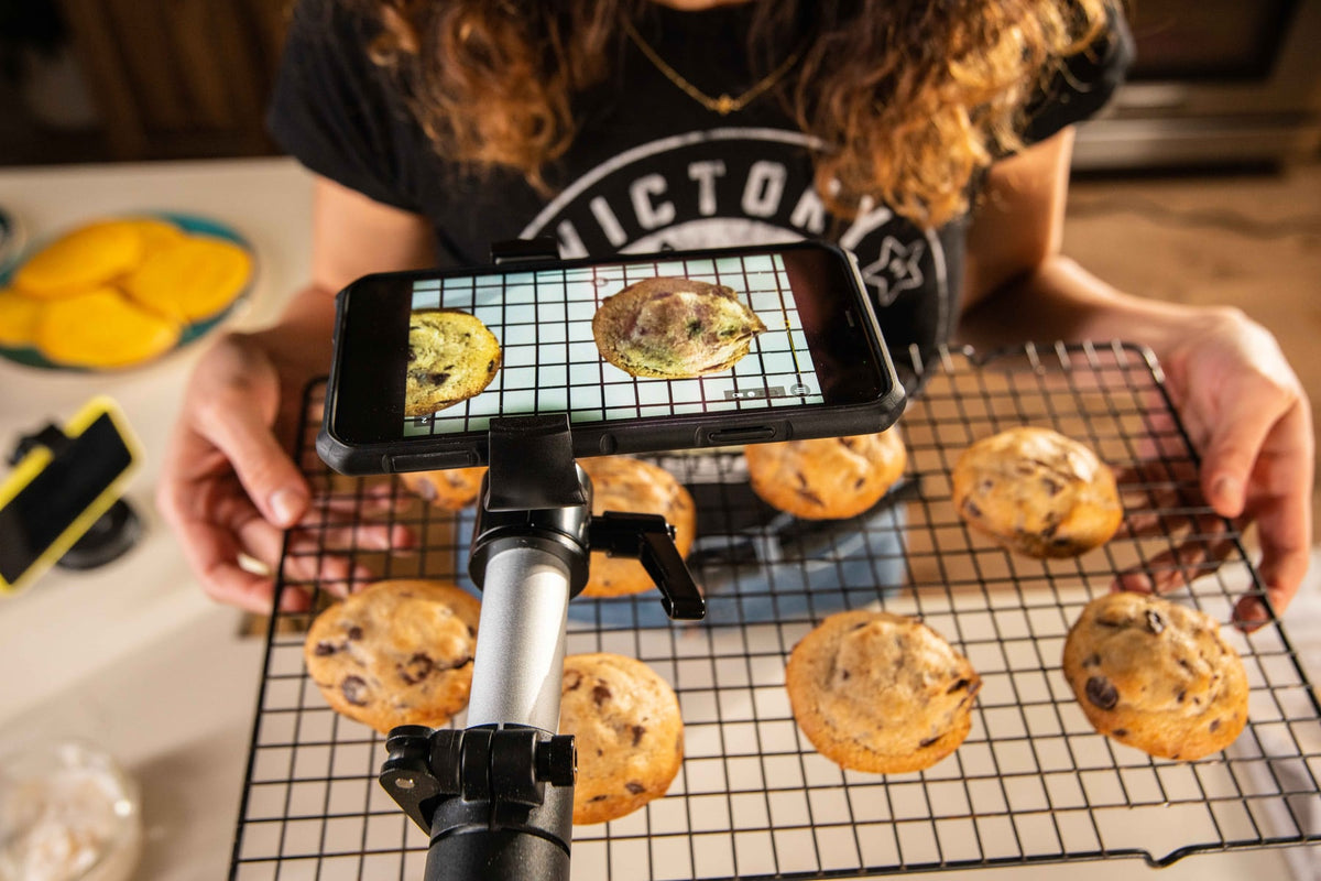 iBOLT device mounting setup in a restaurant workspace