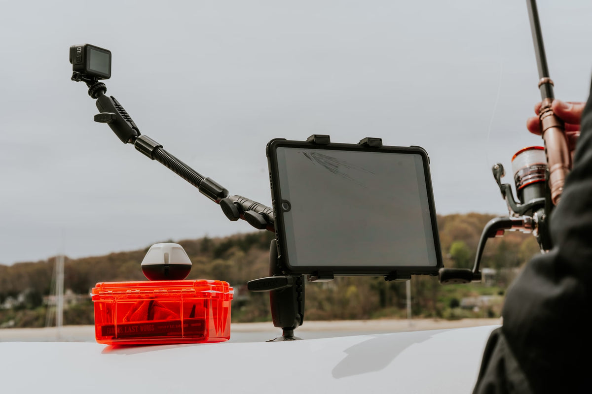 iBOLT mounting setup used in an outdoor boating environment