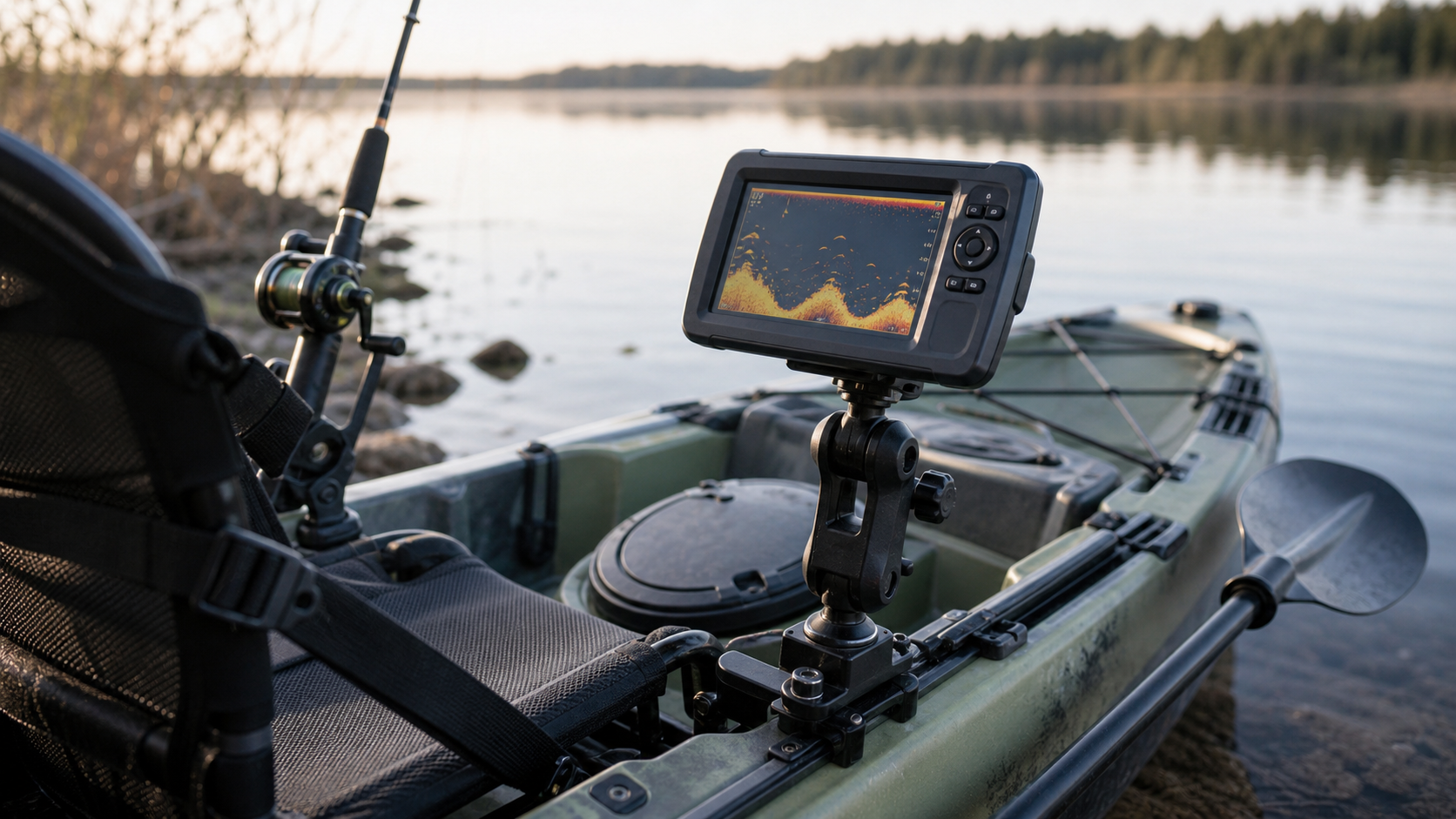 Best Kayak Fish Finder Mounts for Secure Removable Setups b-roll image