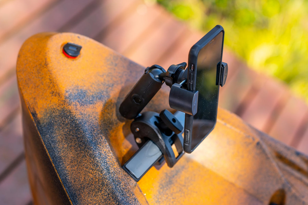 iBOLT mounting setup used in an outdoor boating environment