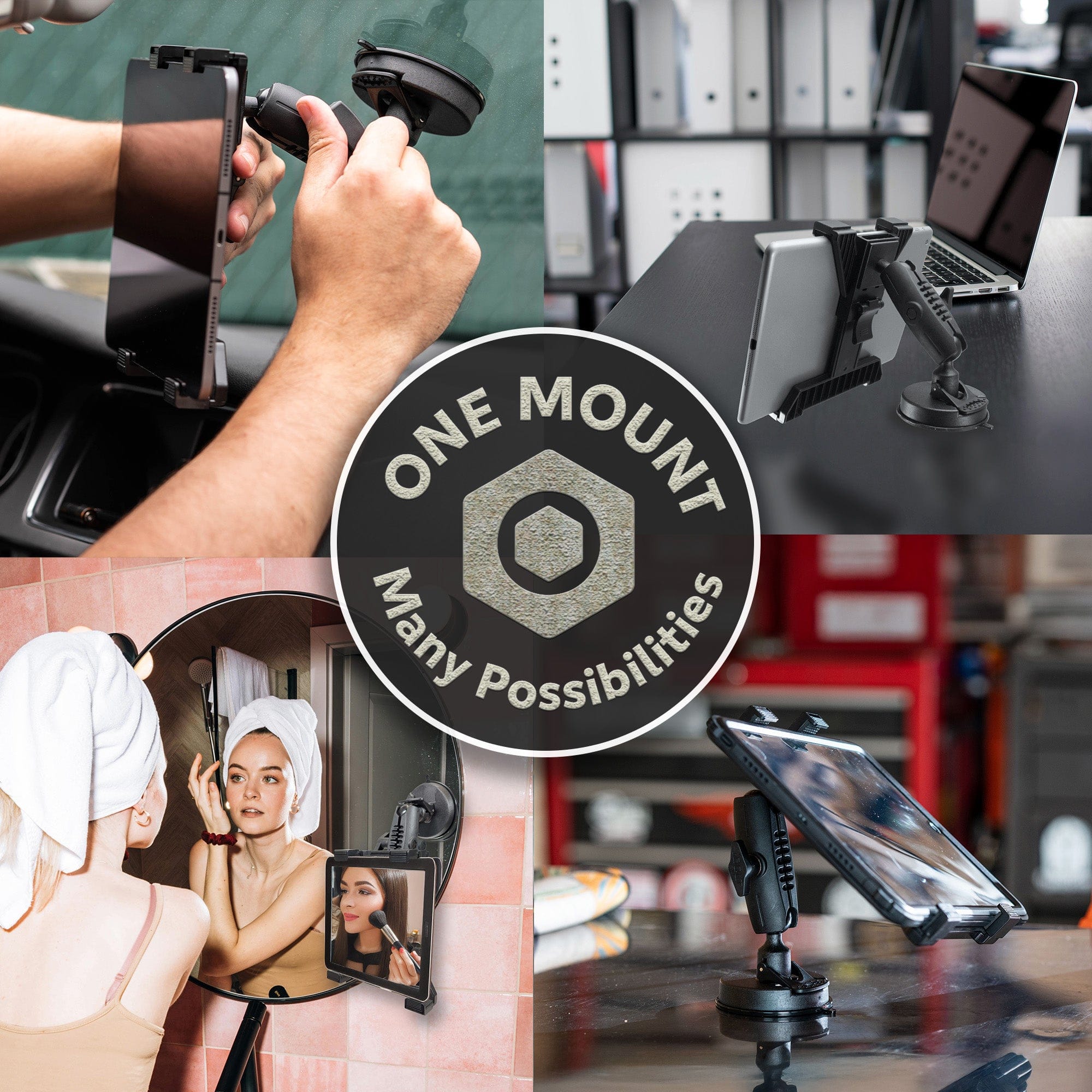 iBOLT™ TabDock™ Bizmount™ Suction Cup Mount