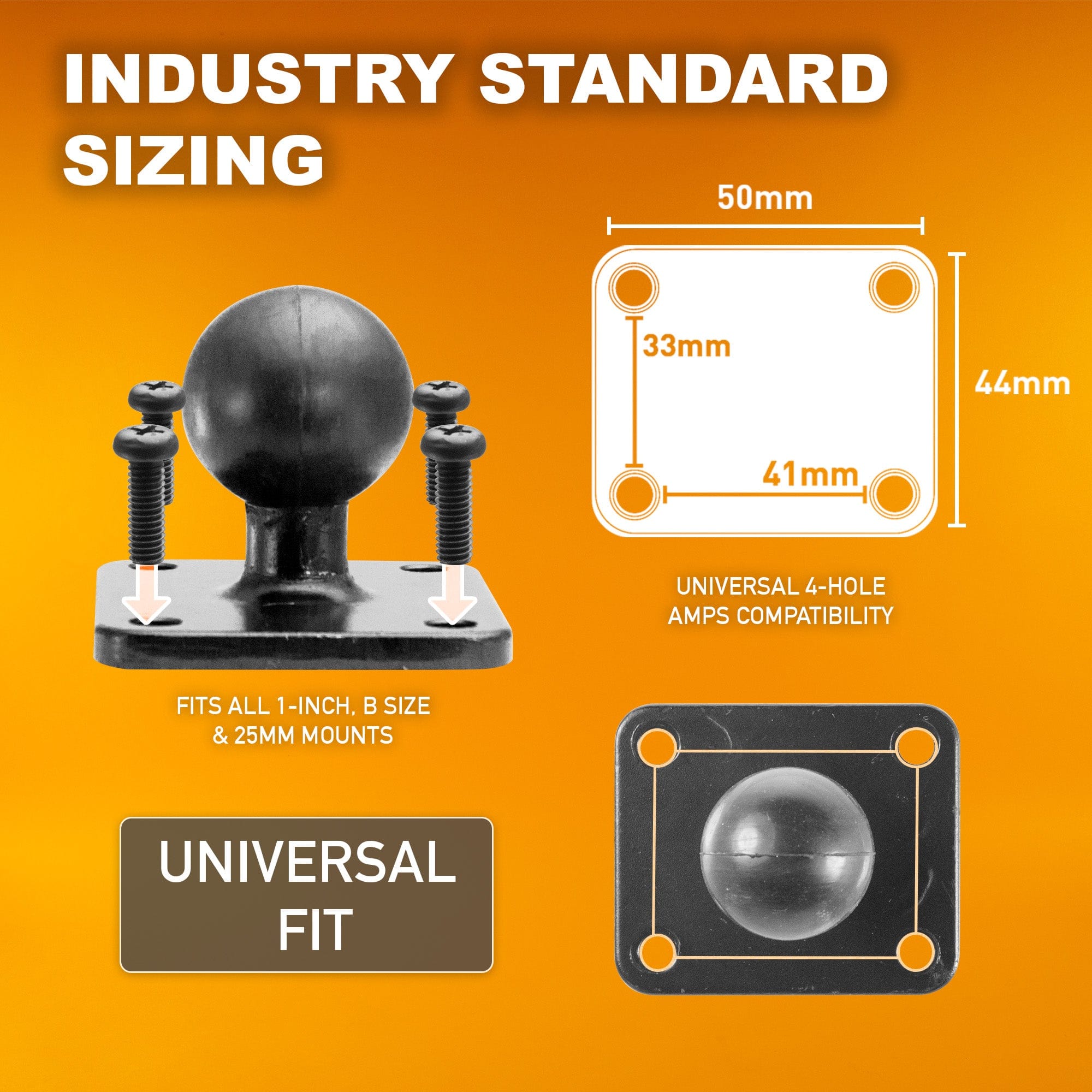 iBOLT™ LockPro™ Metal Locking Tablet Drill Base Mount