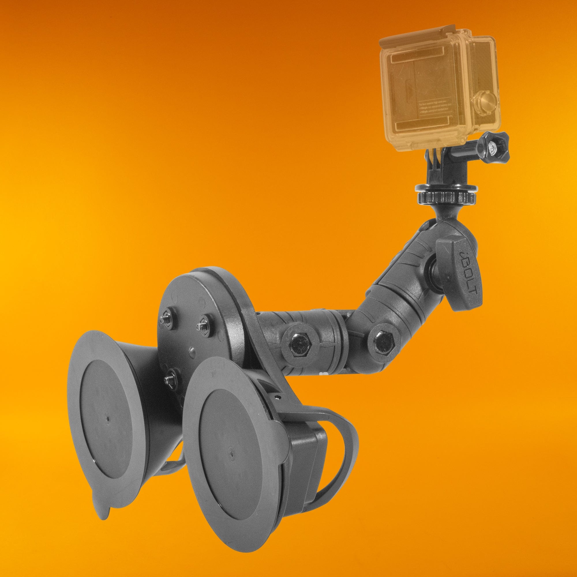 iBOLT Mounts iBOLT Action Camera IncrediBOLT 360 Heavy Duty Dual/Double Suction Cup Mount