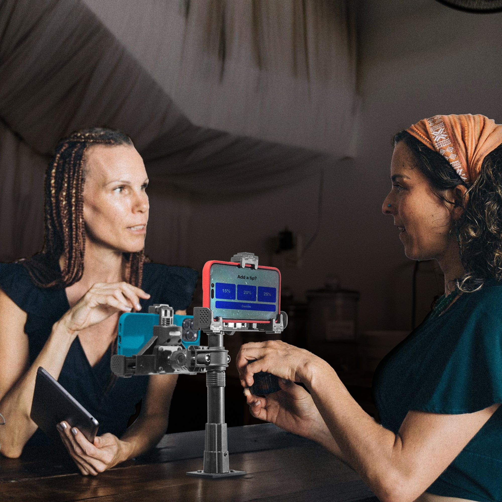 iBOLT Mounts iBOLT Phone Dock’n Lock Dual POS Stand – Secure Dual-Device Mount for Point of Sale Systems