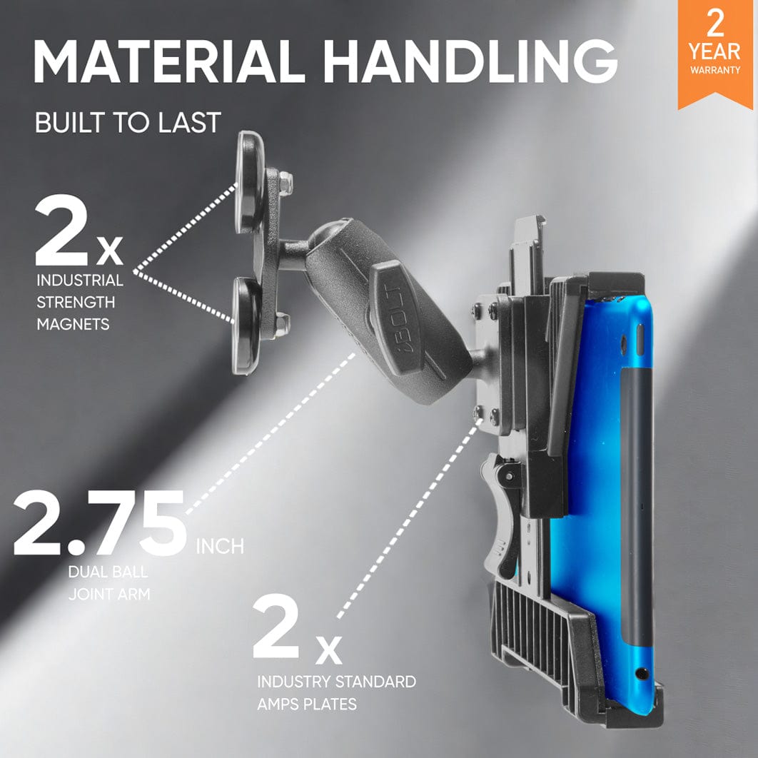 iBOLT Mounts iBOLT TabDock BizMount dualMag Low-Profile Strong Magnetic Mount for 7 to 10 inch Tablets