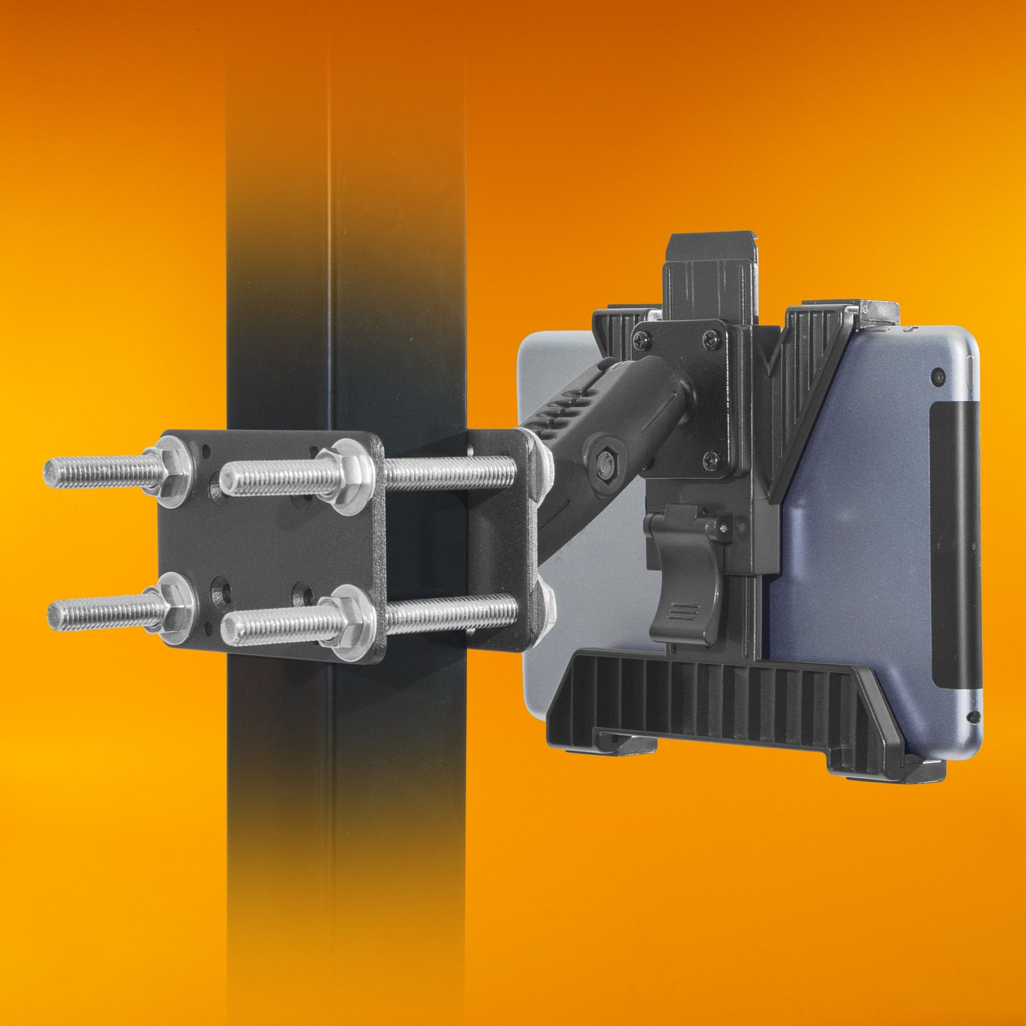 iBOLT Mounts iBOLT TabDock Bizmount Pillar Mount- Heavy Duty Forklift Tablet Mount for Warehouse Vehicles and 7-10 inch Tablets