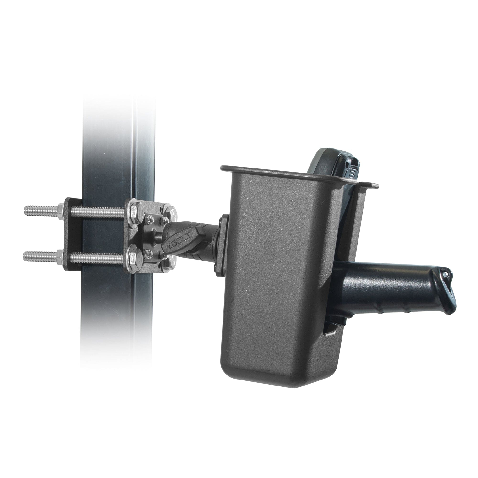 iBOLT Mounts iBOLT XL Barcode Scanner Forklift Pillar Mount for Warehouse Vehicles, Inventory Management, and Material Handling