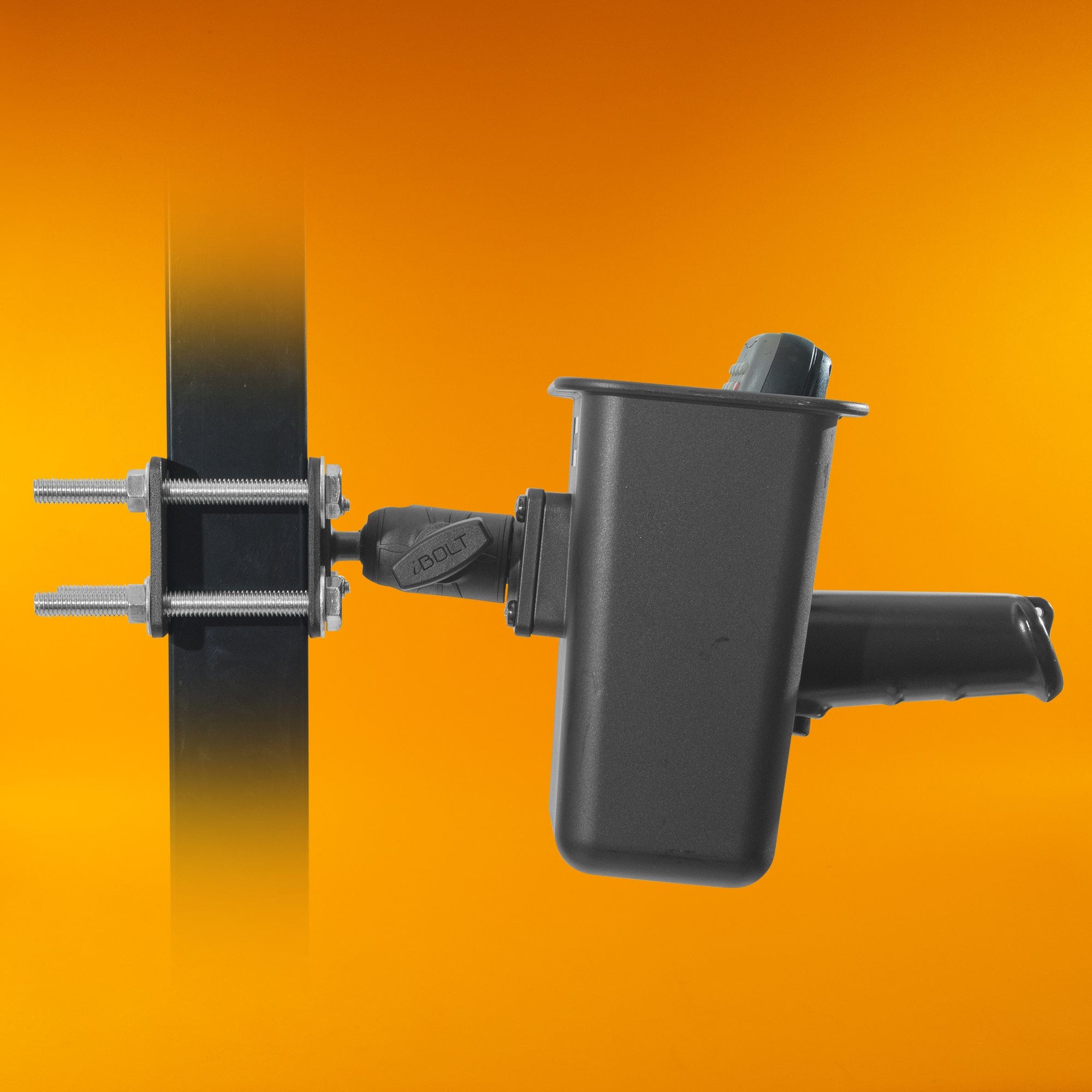 iBOLT Mounts iBOLT XL Barcode Scanner Forklift Pillar Mount for Warehouse Vehicles, Inventory Management, and Material Handling