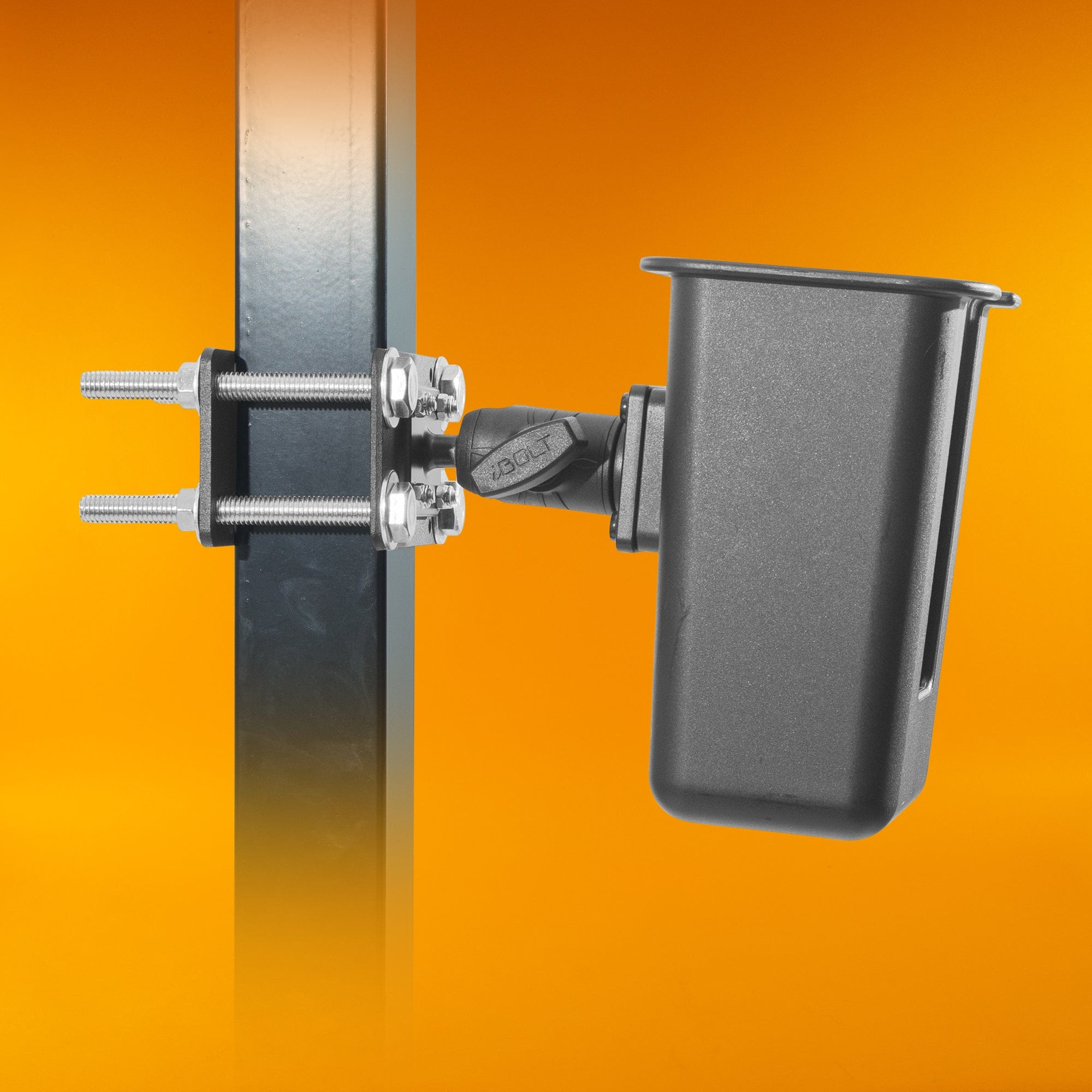 iBOLT Mounts iBOLT XL Barcode Scanner Forklift Pillar Mount for Warehouse Vehicles, Inventory Management, and Material Handling