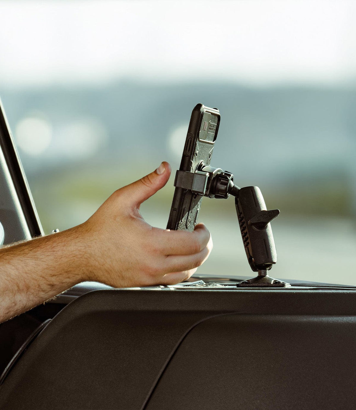 Heavy Duty Drill Base Phone Mounts | Trucking & Public Safety | iBOLT
