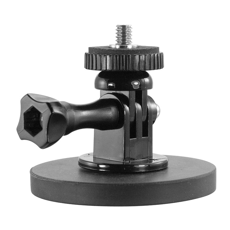 iBOLT 88mm Diameter Magnetic Mount Base w/ 1 / 4 20 Camera Screw and Compatible with GoPro Adapter
