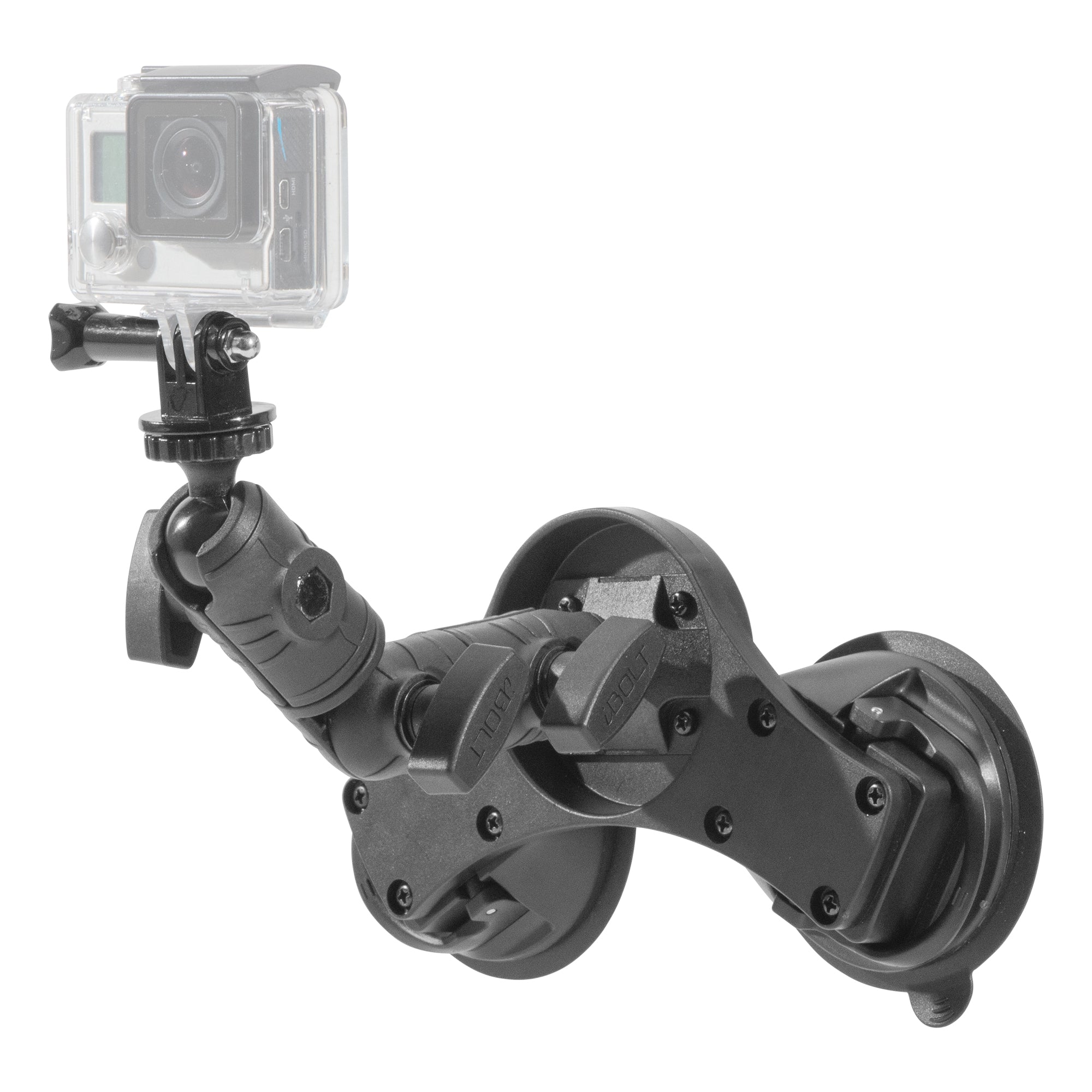 iBOLT Action Camera IncrediBOLT 360 Heavy Duty Dual/Double Suction Cup Mount
