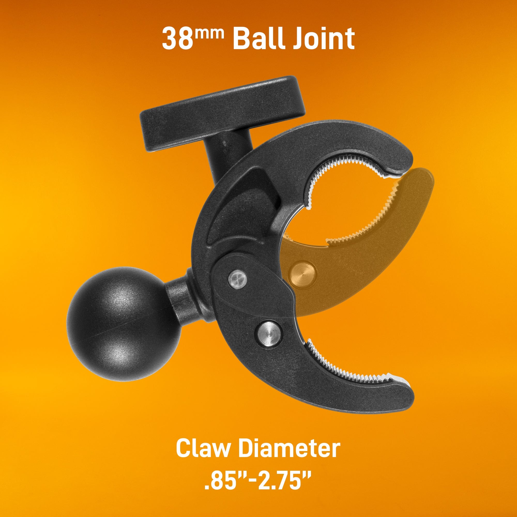 iBOLT™ 38mm / 1.5 inch Ball to Clamp Post / Pole / Handlebar Mount