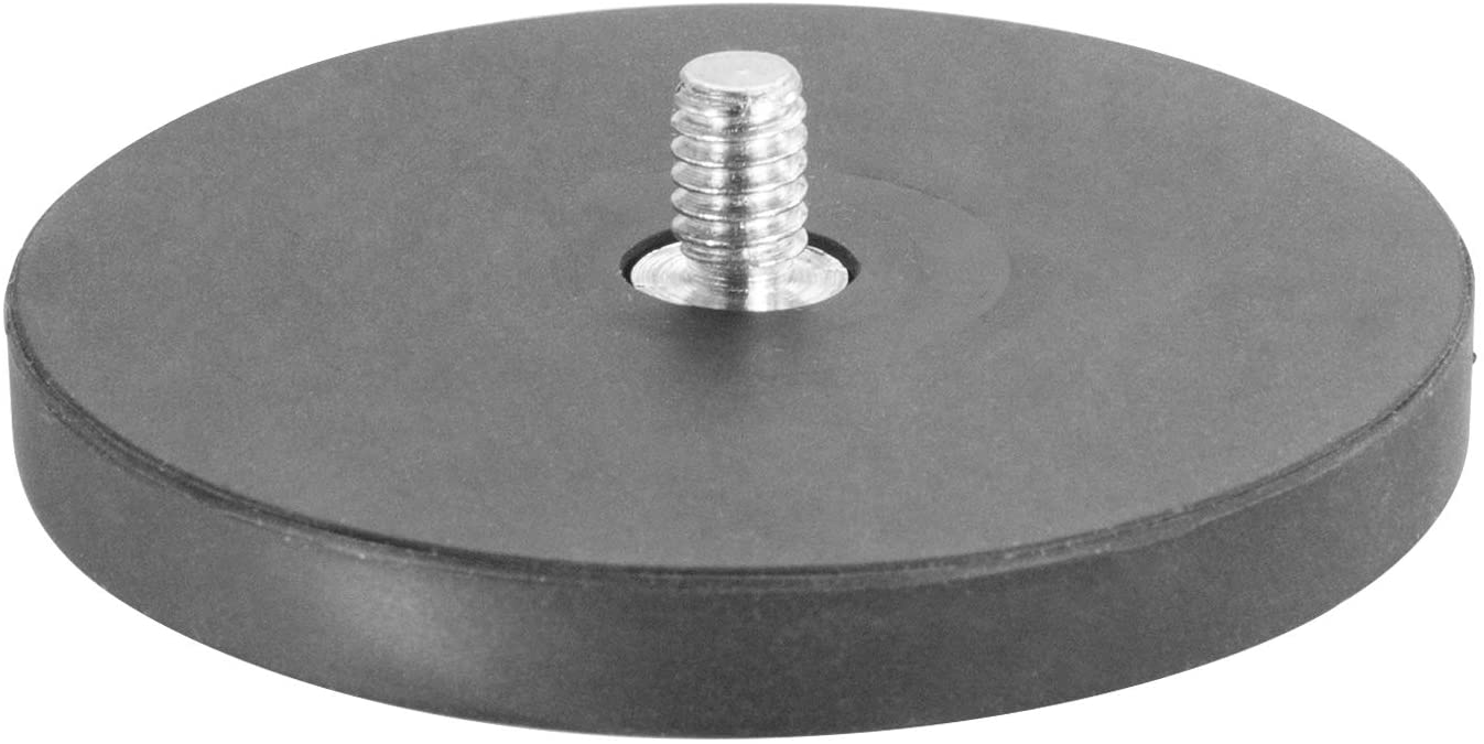 iBOLT 88mm Diameter Magnetic Mount Base w/ 1 / 4 20 Camera Screw and Compatible with GoPro Adapter