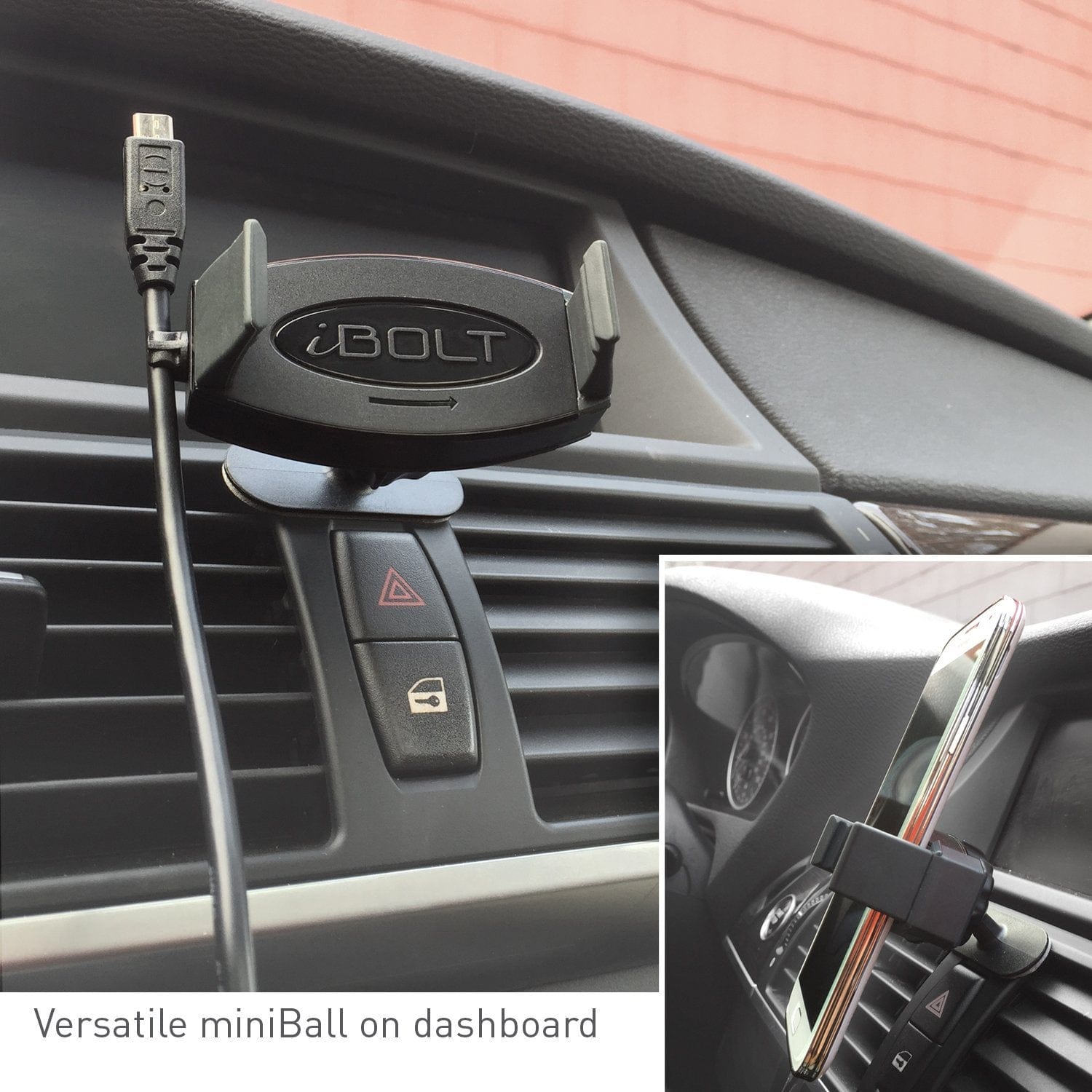 iBOLT Mounts 17mm miniBall mount and Vent mount