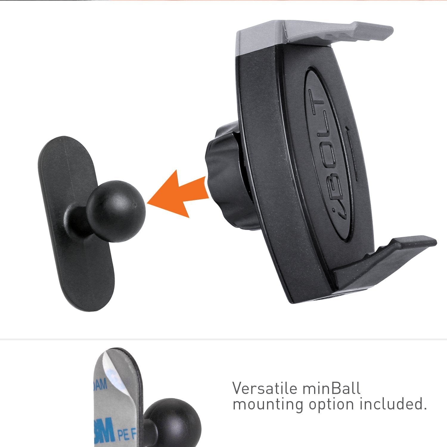 iBOLT Mounts 17mm miniBall mount and Vent mount
