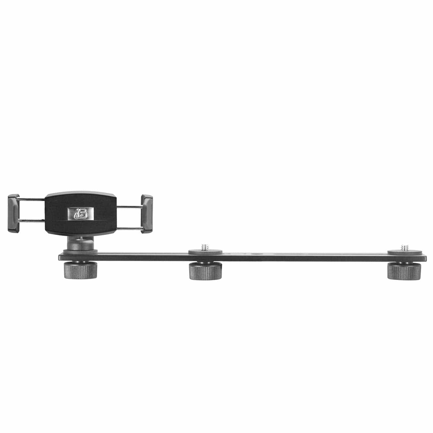 iBOLT Mounts 3 Camera Slide Bar with Phone Holder - 10 inch