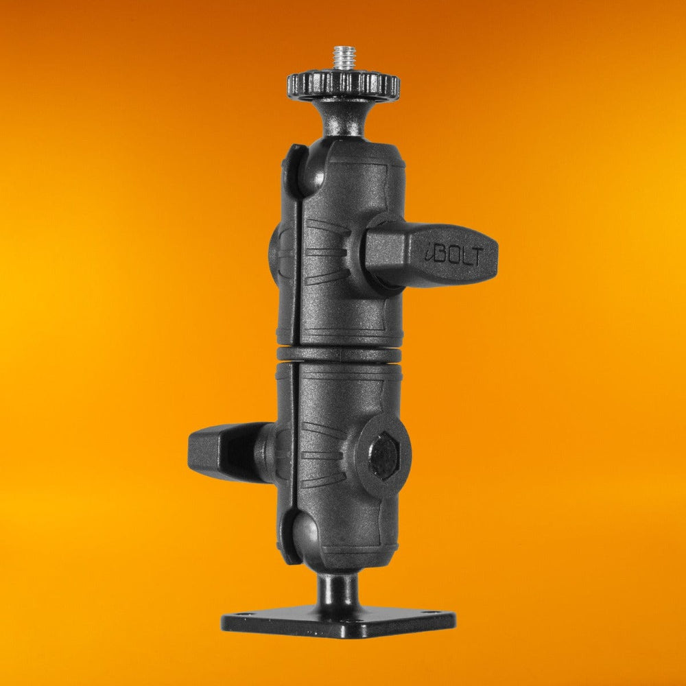 iBOLT ¼ 20” Camera Screw IncrediBOLT™ AMPS w/ 4.25” Double Socket Arm-