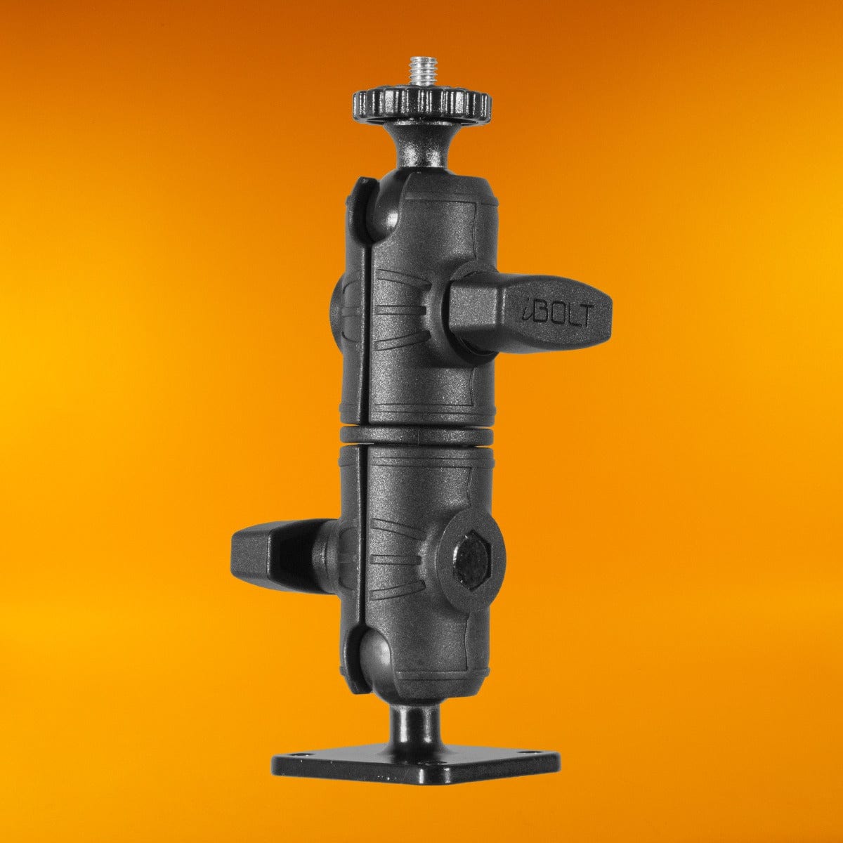 iBOLT Mounts iBOLT ¼ 20” Camera Screw IncrediBOLT™ AMPS w/ 4.25” Double Socket Arm- Drill Base Mount