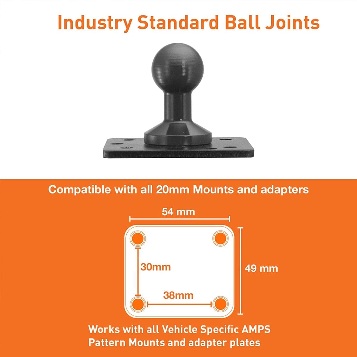 iBOLT Mounts iBOLT™ 20mm Metal AMPS Adapter Plate