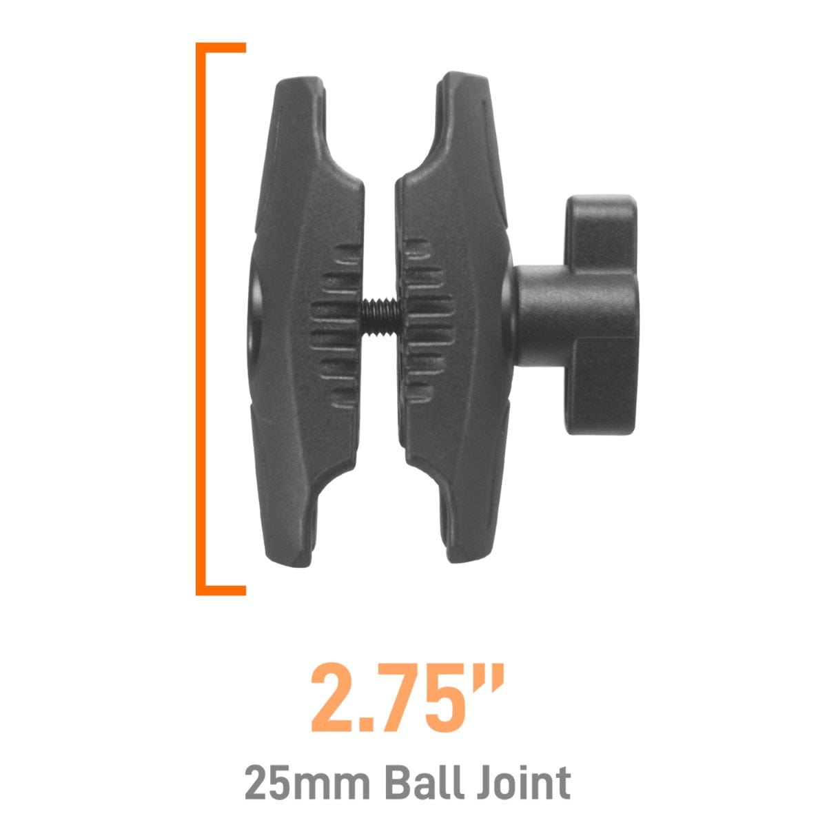 iBOLT Mounts iBOLT™ Composite 2.75 inch Bizmount™ Double Socket Arm for 1-inch / 25mm / B Size Ball
