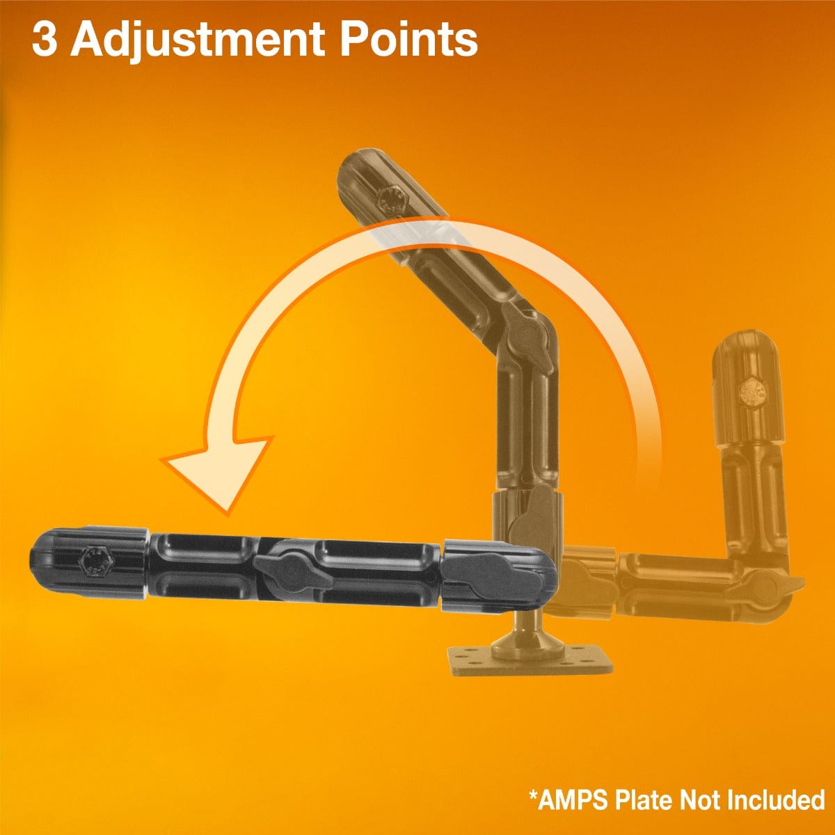 iBOLT Mounts iBOLT™ FixedPro 360 Multi-Angle 7 inch Aluminum arm