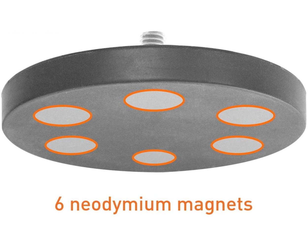 iBOLT Mounts iBOLT™ Heavy Duty Strength 88mm Diameter Magnetic Mount 4.25 inch IncrediBOLT™ w/ ¼ inch 20 Camera Screw