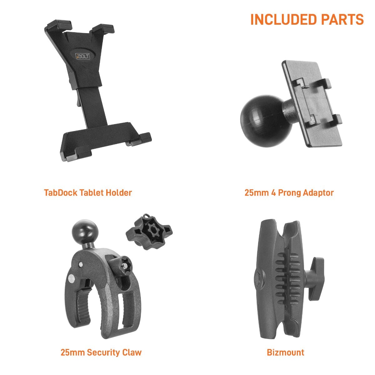 iBOLT Mounts iBOLT™ TabDock™ Bizmount™ Clamp Heavy Duty Post/Pole Mount