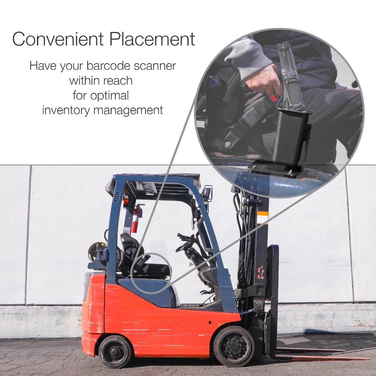 iBOLT Mounts iBOLT XL Barcode Scanner Magnetic Forklift Mount