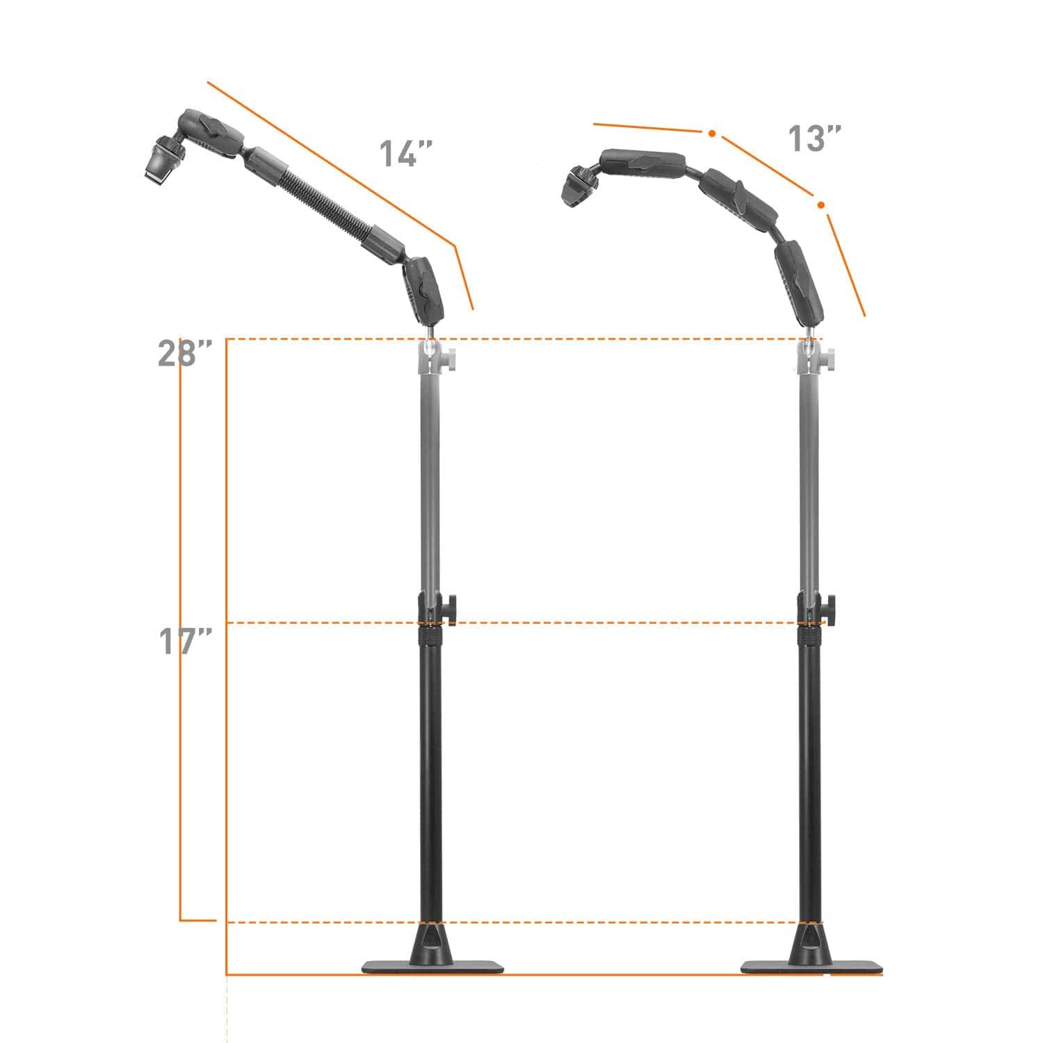 iBOLT Mounts Stream-Cast Stand Adjustable Overhead Phone Mount for Live Streaming