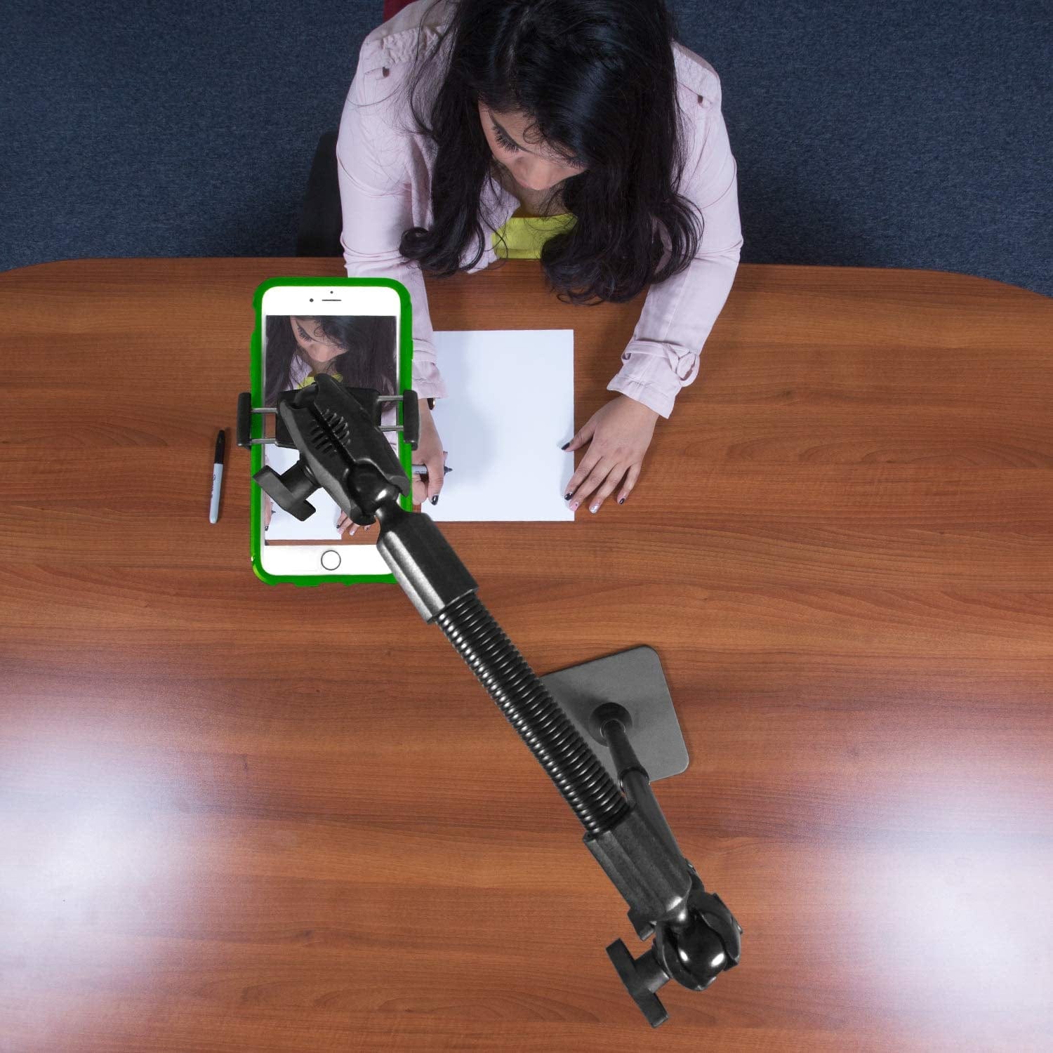 iBOLT Mounts Stream-Cast Stand Adjustable Overhead Phone Mount for Live Streaming