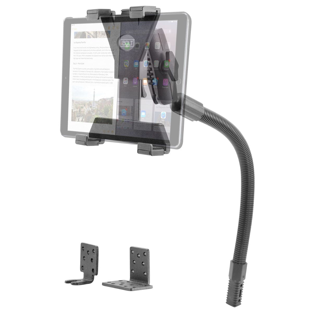 iBOLT Mounts TabDock iBOLT TabDock™ Bizmount™ Flexpro - Heavy Duty Seat Rail Mount