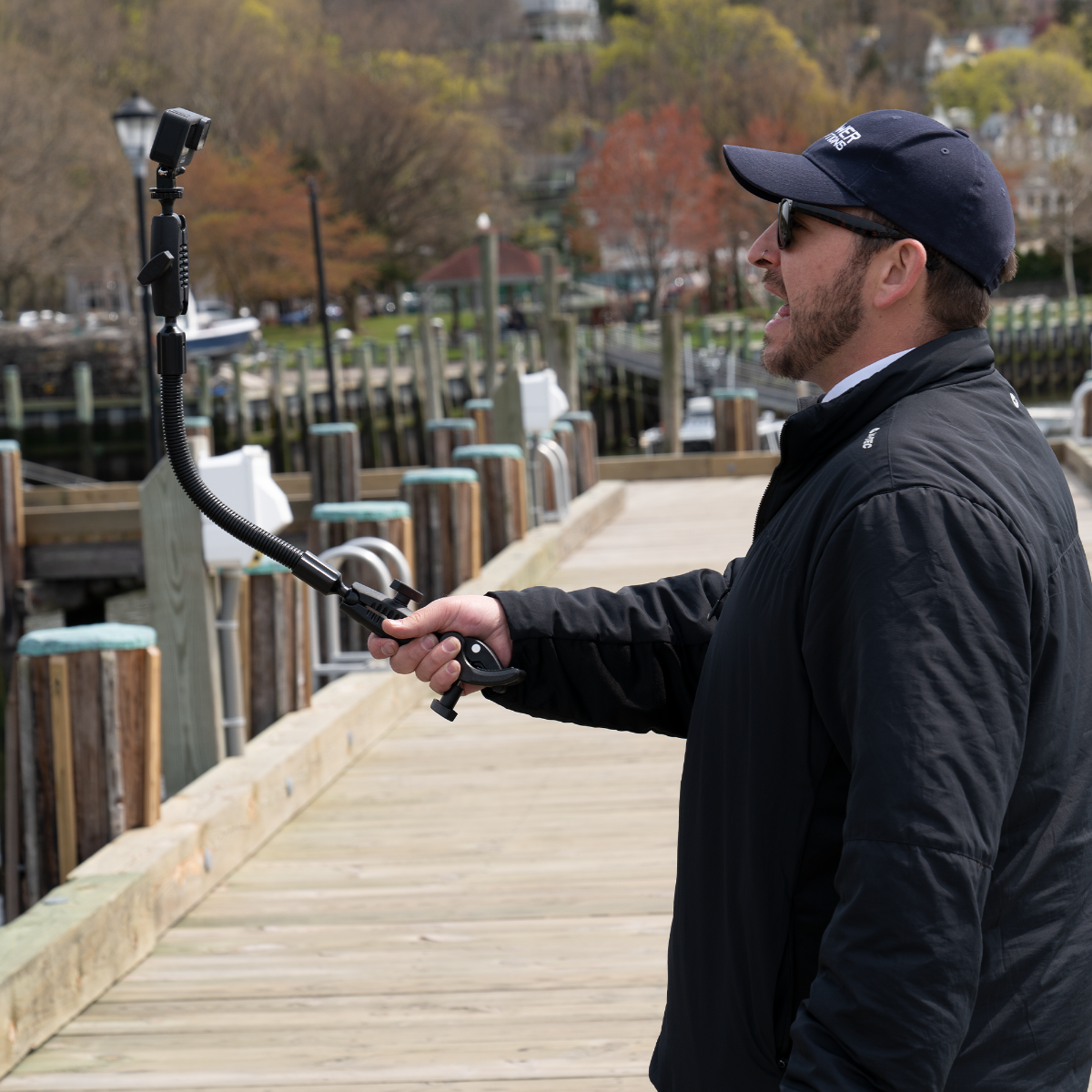 iBOLT GoPro/ Action Camera Selfie Pole Clamp, Handlebar, Rail Mount