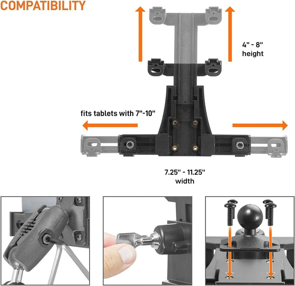 iBOLT Dock’n Lock Bizmount™ Forklift Locking Tablet Mount
