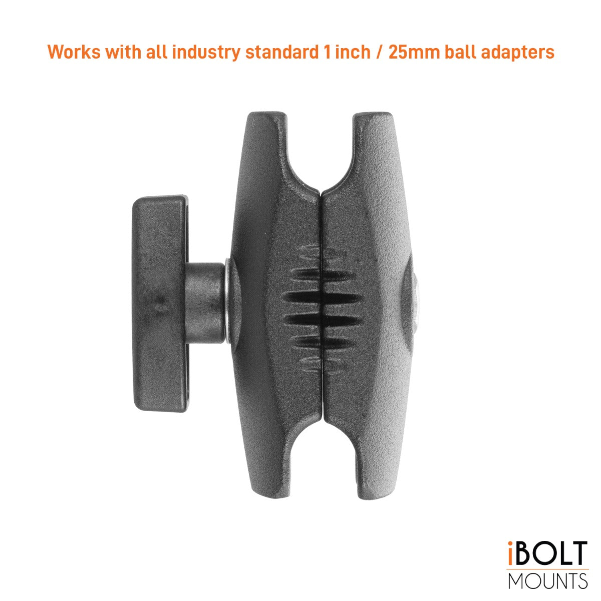 iBOLT™ Aluminum 2.75 inch Double Socket Arm for 1-inch / 25mm / B Size Ball adapters
