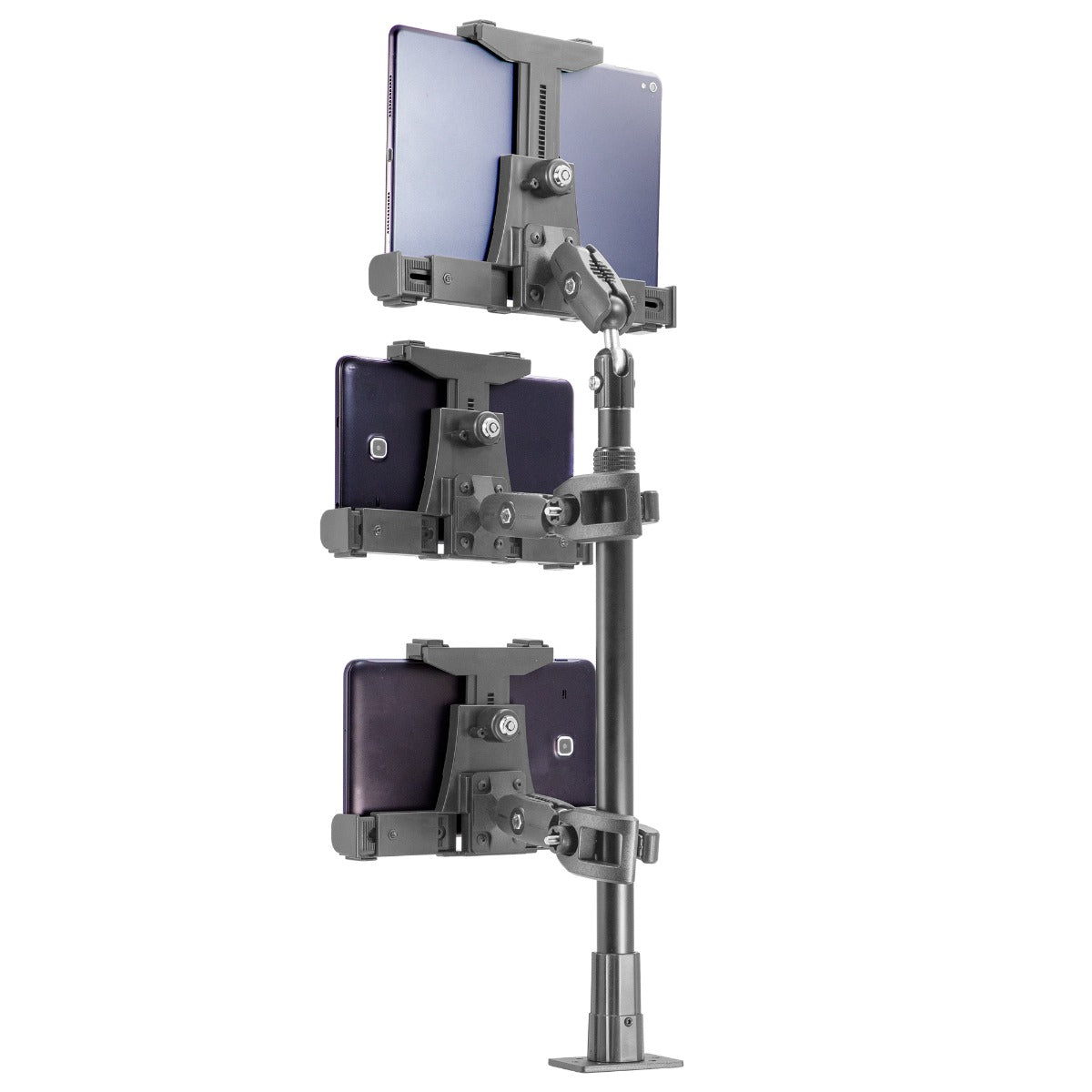 iBOLT Tablet Tower- Dock’n Lock POS Locking Drill Base Mount - with 3 Tablet Holders
