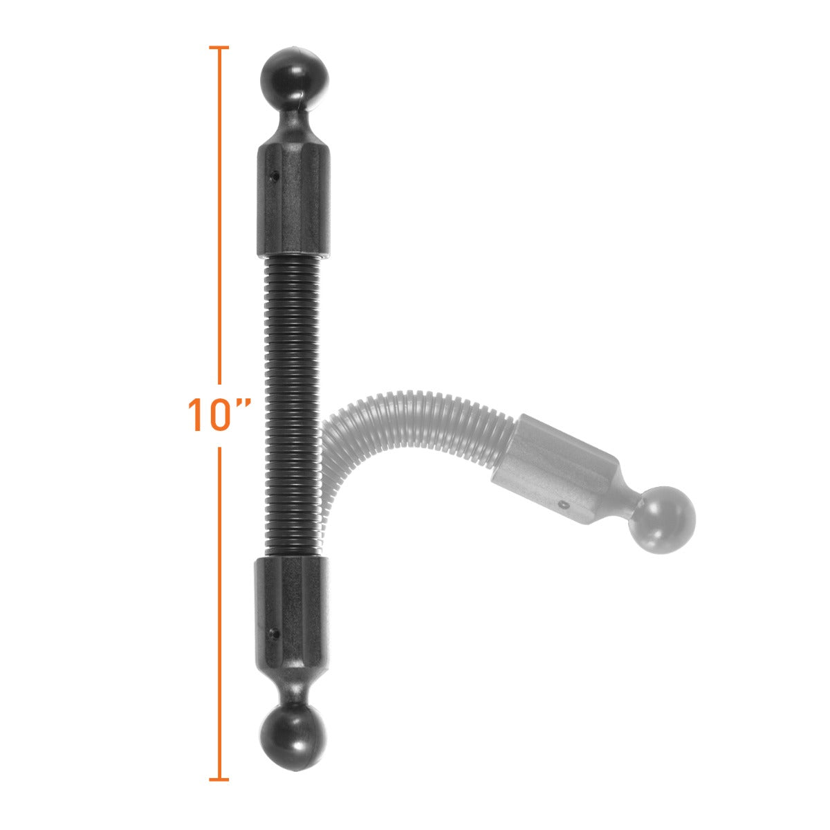 iBOLT™ (10 inch) 25mm / 1 inch to 25mm / 1 inch Flexible Extension Ball Adapter
