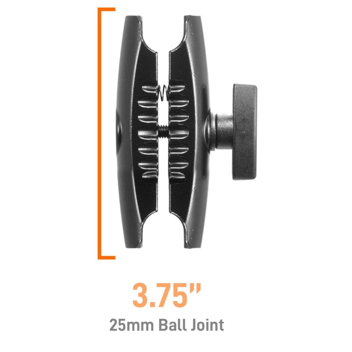 iBOLT™ Aluminum 3.75 inch Double Socket Arm for 1-inch / 25mm / B Size Ball