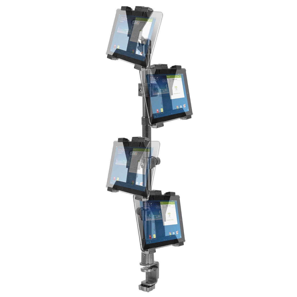 iBOLT Tablet Tower- TabDock™ POS Clamp Mount - with 4 Tablet Holders