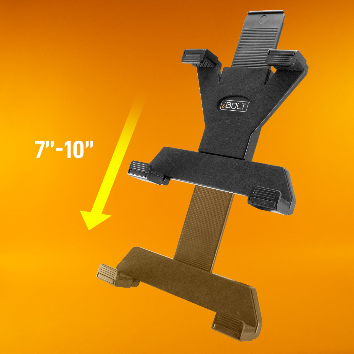 iBOLT TabDock™ IncrediBOLT™ 360 Wedge - Heavy Duty Vehicle Console Seat Gap Mount for All 7" - 10" Tablets