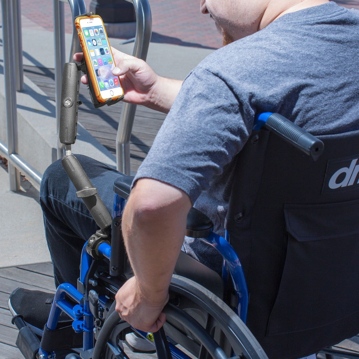 iBOLT™ sPro2™ AccessiBOLT™ Post/Pole/Rail/Handlebar Mount for Wheelchairs/Exercise Equipment