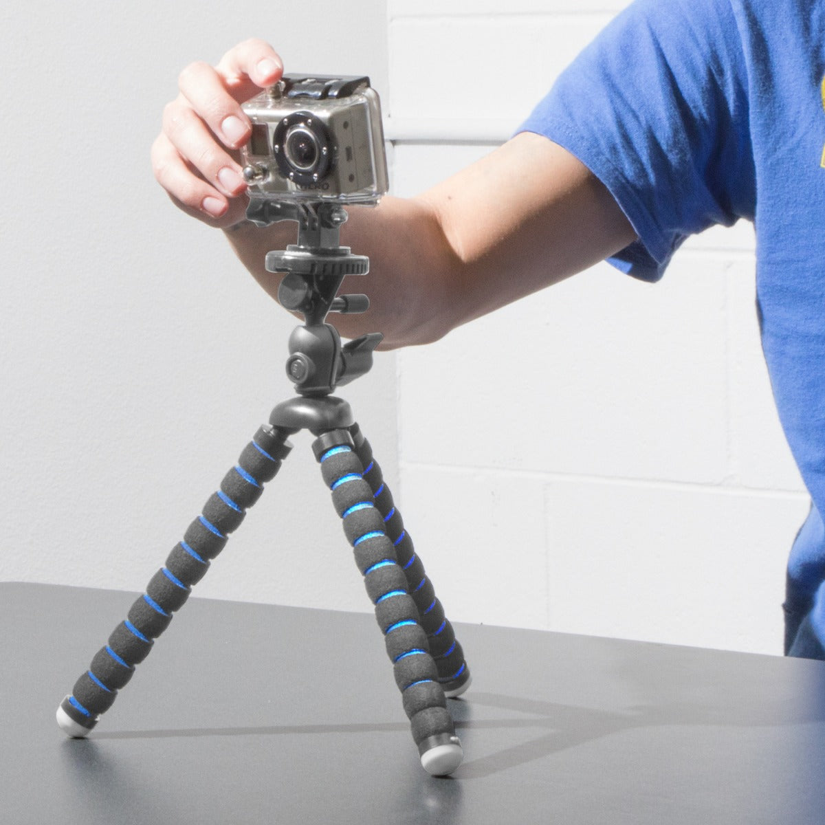 iBOLT Tripod miniPro XL Flexible 3-in-1 :11 inch Tripod for Smartphones, Cameras, and GoPros