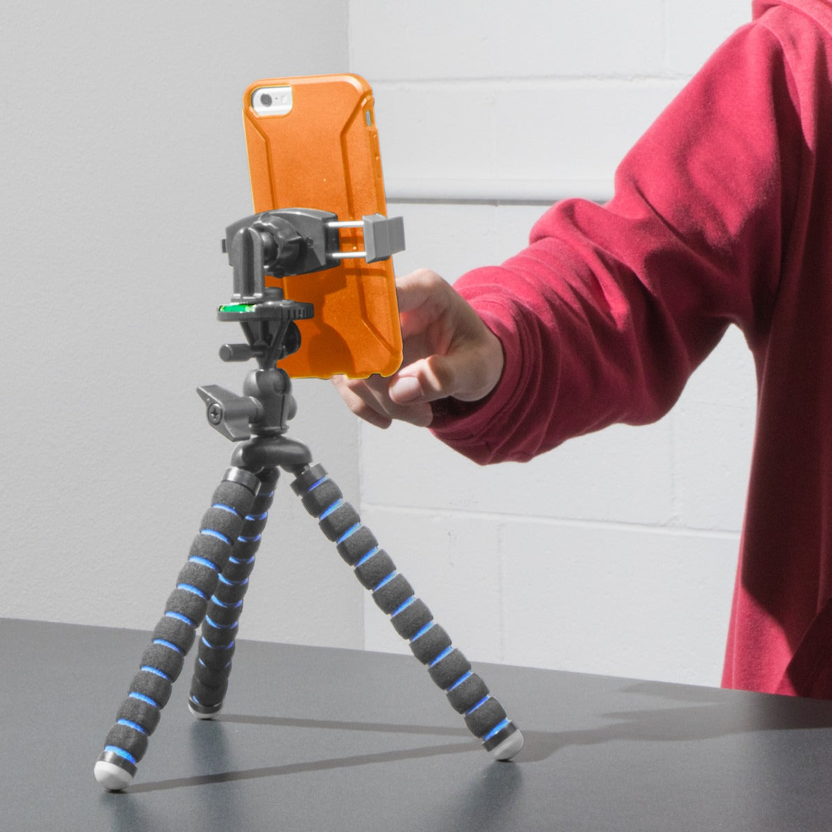 iBOLT Tripod miniPro XL Flexible 3-in-1 :11 inch Tripod for Smartphones, Cameras, and GoPros
